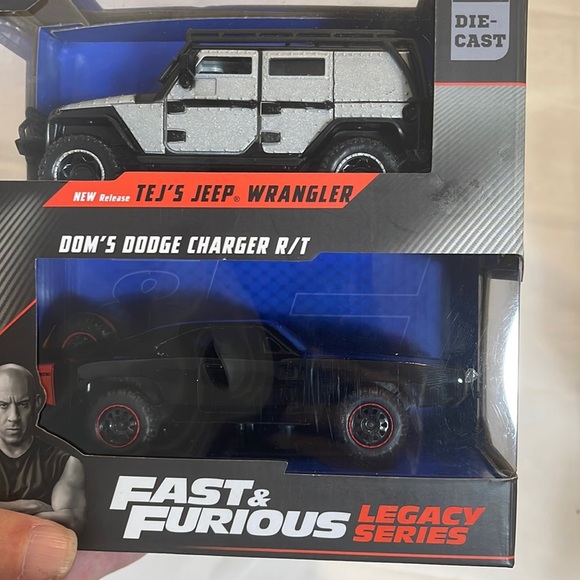 Universal Other - Jada Fast & Furious Legacy Series Tej’s Jeep Wrangler & Dom’s Dodge Charger R/T